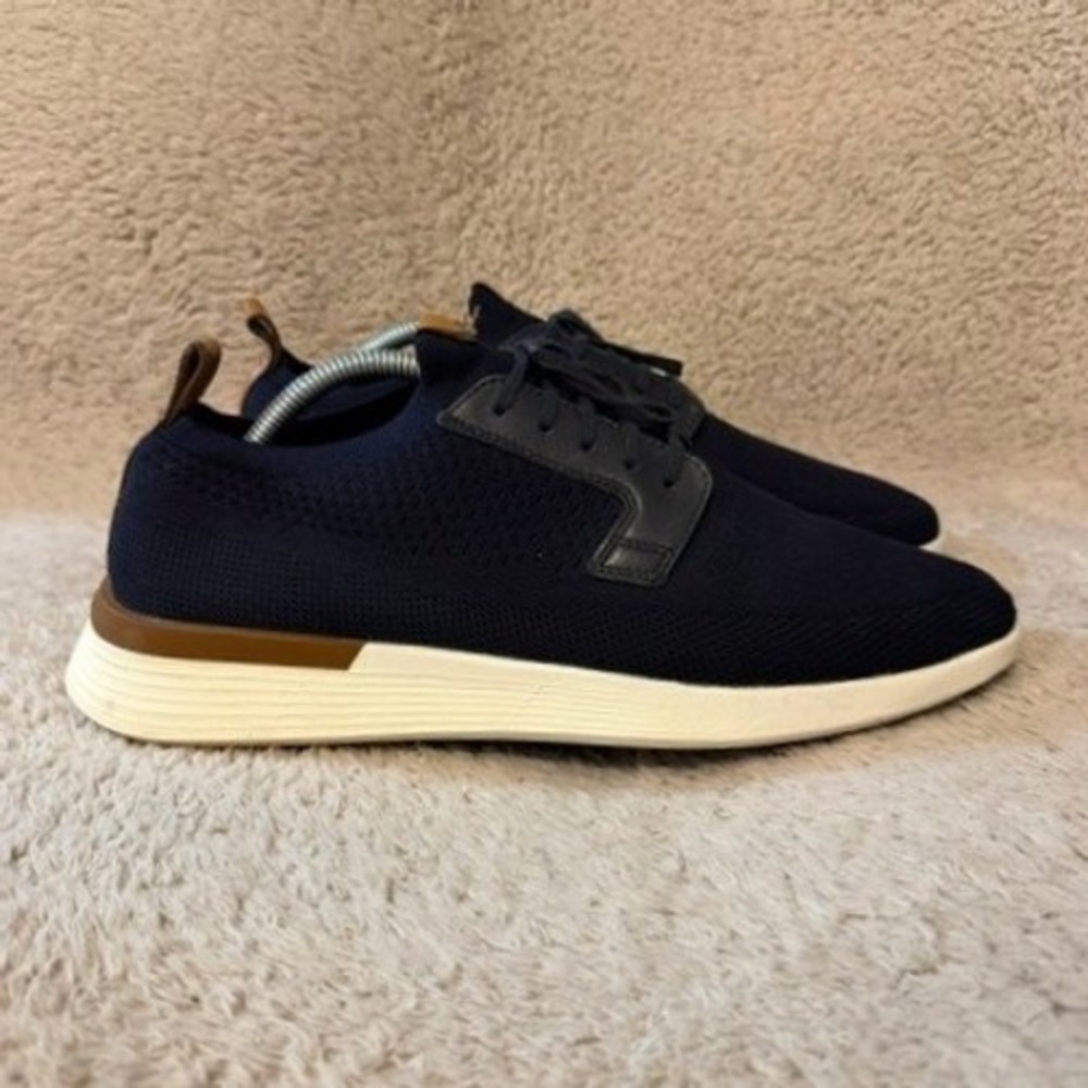 Wolf & Shepherd Shoes Derby Mens Size 10 Navy SwiftKnit Hybrid Dress Business